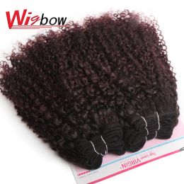 Weaves Weaves Kinky Culry Human Hair Bundles Raw Indian Hair Ombre Bundles Blonde Curly Hair Bundles T1b99j 30 Coloured Human Hair