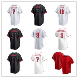 Custom Baseball Jerseys Men women Youth kids 7 Spencer Steer 30 Will Benson 17 Stuart Fairchild 27 Jake Fraley 23 Nick Martini 12 Bubba Thompson 44 Elly De La