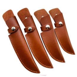 Tools Tactical Straight Knife Top Leather Scabbard Survival Set Belt Loop Hunting Outdoor Knives Holster Tools Fixed Blade Sheath