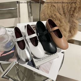 the row shoes High quality products from Dongguan~the * Comfortable Mary Jane sheepskin buckle strap flat sole single grandma girl high high quality