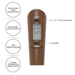 Digital Spatula Thermometer Cooking Baking 2 in1 Electronic Thermometer Chocolate Scraper Candy Temperature Gauge Kitchen Fry