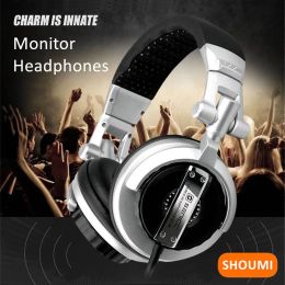 Headphones Shoumi Monitor Headphones Auriculares Studio Dynamic Stereo DJ Earphones Professional Recording & Mixing Noise Lsolating Headset