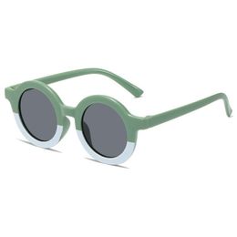Classic Kids Sunglasses Colourful Reflective Mirror Hot Boys Girls Children Retro Cute Sun Glasses Round Eyeglasses UV400
