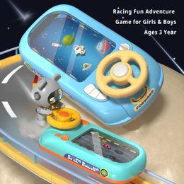 Simulation Driving Steering Wheel Car Racing Toys for Kids Spaceship Great Adventure Game Console Toys for Boys Girls Xmas Gifts 240327