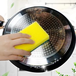 10Pcs Double-sided Cleaning Spongs Household Scouring Pad Kitchen Wipe Dishwashing Sponge Cloth Dish Cleaning Towels Accessories
