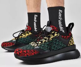 Platform Designer Men Fiess Sports Shoes Printed Plaid Fashion Party Travel School Casual Shoe Lace up Sweat Absorption