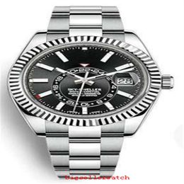 Topselling High quality Wristwatches Sky Dweller 326934 42mm Black Dial Stainless Steel Asia 2813 Movement Automatic Mens Watch Wa321w