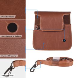 Andoer Camera Case for Fujifilm Instax Square SQ6 PU Leather Bag with Strap Instant Film Camera bag