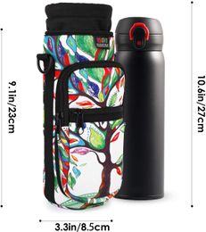 Water Bottle Carrier Holder Bag Universal Water Bottle Pouch High Capacity Sports Water Bottle Bag Outdoor Travel Camping