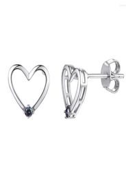Stud Earrings Collare 925 Sterling Silver Heart For Women Dainty Gift Girls Brincos Bridesmaid S915 E6071371276