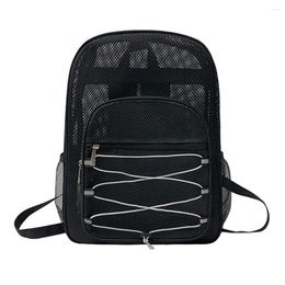 Backpack Mesh Fitness Training Bag Comfortable Shoulder Strap Purse Breathable Multifunctional Wear-resistant For Outdoor Sports