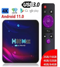 H96 Max V11 Android 11 TV Box RK3318 2g 16g4g 32g4G 64G Bluetooth 40 Google 4K Smart 24G 5G Wifi media player vs hk1 max2197013