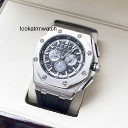 Men Watch Luxury sports mens automatic mechanical watch timing watch precision steel case 44mm dial super strong night light rubber strap