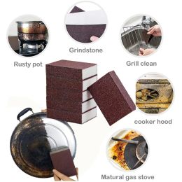 5Pcs Nano Eraser Sponge Carborundum Removing Rust Cleaning Brush Descaling Clean Rub Cooktop Pot Kitchen Tools Sponge
