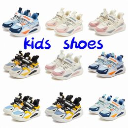 shoes sneakers casual boys girls children Trendy kids Black Sky Blue pink white shoes sizes 27-38 V1aI#
