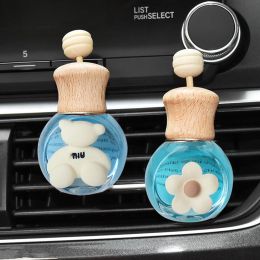Car Air Freshener Empty Glass Auto Perfume Diffuser Bottle For Essential Oils Perfume bottle for car Air Vent Aromatherapy