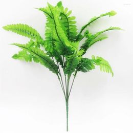 Decorative Flowers Artificial Wall Leaf Fake Greenery Decor Plant Simulated Fern Home Lifelike Faux
