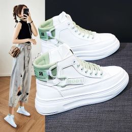 Shoes Fashion white shoes high top 2021 autumn and winter new Korean women's shoes flat heel sports casual shoes sneakers women