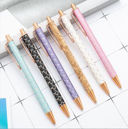 Crystal Ballpoint Pen Stationery Office School Supply Glitter Metal Pen High Quality Luxury Roller Ballpoint Pen Girls Gift
