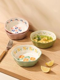 Bowls Ceramics Steamed Egg Bowl Dedicated Household Delicate Salad Kitchen Tableware Practical Lovely Home Daily