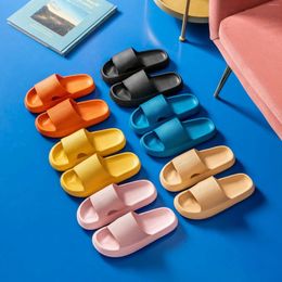 Slippers T127Factory Wholesale Hair Home Cool Room Mute Couple Outside To Wear Bathroom Bath Thick Soles Non-slip Female