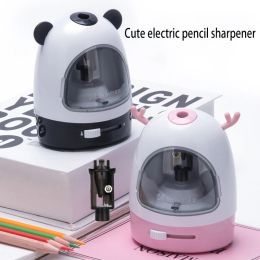 Sharpeners TENWIN Cartoon Mechanical Pencil Sharpener Electric Sharpeners Automatic School Supplies Children's Cute Stationery 5 Colours