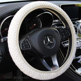 Plush Car Wheel Cover Non-slip Car Supplies Winter Little Velvet Auto Steering Wheel Cover Durable Car Accessories Fashionable