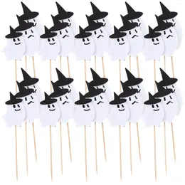 Disposable Flatware Party Supplies Festival Cake Inserts Festive Halloween Decorations Dessert Toppers Cupcake Ghost