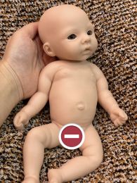 8 Styles 28CM Unpainted Silicone Girls Whole Body Soft Solid Silicone Newborn Baby Dolls Toys For Gifts Reborn Corpo De Silicone