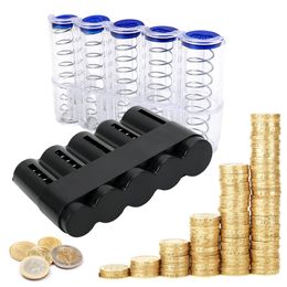 NICEYARD Creative Euro Coin Holder Case Coin Dispenser Storage Coins Purse Storage Box Wallet Holders Money Boxes