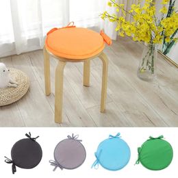 Pillow Outdoor Round Tie-on Solid Color Chair Pads Kitchen Office Dining Sofa Car Seat