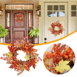 Decorative Flowers Valentines Day Wreath Fall Door Small Pumpkin Wall Family Window Suction Cups