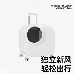 Cat Carriers Pet Fresh Air Travel Box Out Convenient Oversized Luggage Case Small Dog Carrying Case.