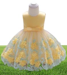 Baby Girls Dress Born Flower Embroidery Princess Dresses For First 1st Year Birthday Party Carnival Costume Girl039s5505886