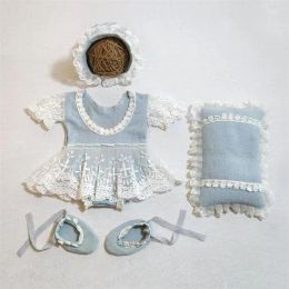 Photography Lace Romper and Hat Set Lovely Newborn Baby Photography Props Infant Girls Bodysuit Shower Gift for 01 Months