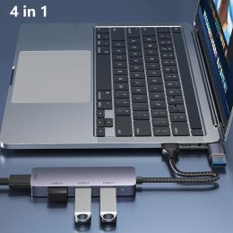 YUCUN USB3.0 HUB 3 0 4 Ports USB 3.0 Adapter 5Gbps High Speed Multi USB-C Splitter for Lenovo Macbook Pro PC Accessories USBC