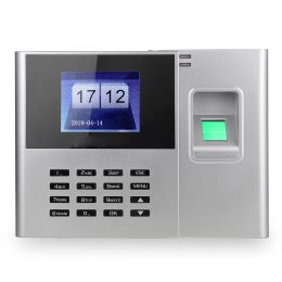 Recording Biometric Fingerprint Password Attendance Machine Employee Checkingin Recorder 2.8 inch LCD Screen Time Attendance Clock