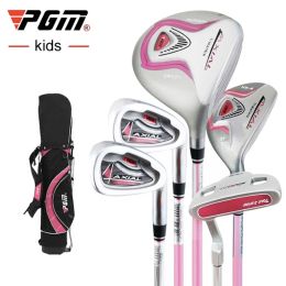 Clubs PGM Kids Golf Clubs Set Girl Right Handed Stainless Steel Children Beginners Practise 5pcs Pole with Bag JRTG003 Wholesale