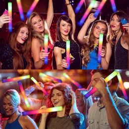 Foam Glow Sticks for Wedding LED Light Up Foam Sticks Colourful Flashing Sticks Birthday Easter Party Supplies Glow in The Dark