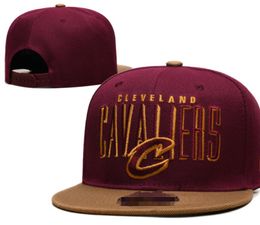 Cleveland''Cavaliers''ball Caps 2023-24 Fashion Champions Baseball Snapback Men Women Sun Hat Embroidery Spring Summer Cap Wholesale Strapback Casquette a2