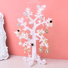 DIY Epoxy Resin Tree Jewelry Display Stand Soft Silicone Craft Casting Mold Earring Hanger Rack Decorative Organizer