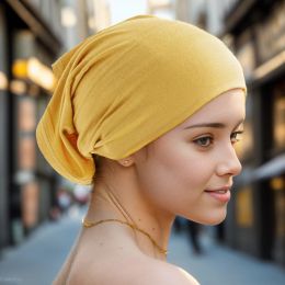 Headband Modal Hijab Scarf Undercap Abaya Hijabs For Woman Muslim Abayas Jersey Turbans Turban Instant Head Wrap Women Cap