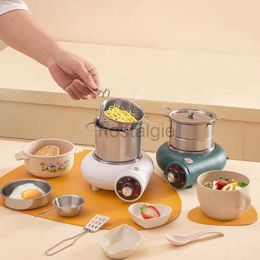 Kitchens Play Food New Childrens Real Mini Simulation Small Cooking Kitchen Sets Kids Cooking Interest Development Educational Play House Toys 2443