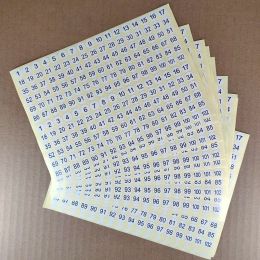 Self Adhesive Number Stickers, 1 To 102 Small Garment Labels Tags Home School Office Decoration, 10mm Number Labels ,15 Sheets