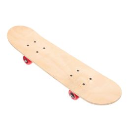 DIY Blank Skateboard Wooden Decks Longboard Wheel Truck Game Toys DIY Graffiti Skateboard For Kids Beginner Random Colour 43x13cm