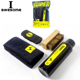 Kit 4piece set Professional Shoes Care Kit Cleaner Portable For Leather Shoes Sneakers Cleaning Deep Cleaning Agent Set Brush Tool