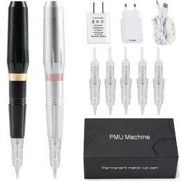 Machine Pmu Hine Permanent Makeup Eyebrow Tattoo Hine Pen Gun Digital Microblading Eyeliner Lip Rotary Tattoo Cartridge Needles