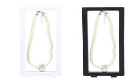 PET Membrane Accessories Jewellery Necklace Pendant Packaging 3D Display Box Bague Jewellery Presentation Stand Holder Rack 923cm1952676