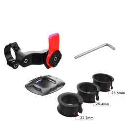 360 Degrees Detachable Motorcycle Bike Phone Holder Shock-Resistant MTB Bicycle Scooter Bike Handlebar Security Quick Lock