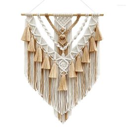 Tapestries Tassel Handmade Woven Tapestry Bohemian Wall Hanging Decoration Home Guest Room Background